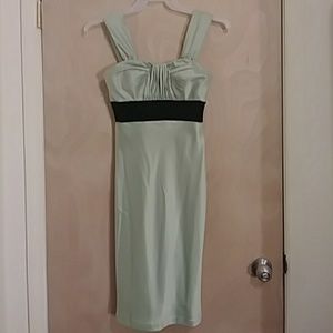 Camile Lavic Mint Green And Black Dress